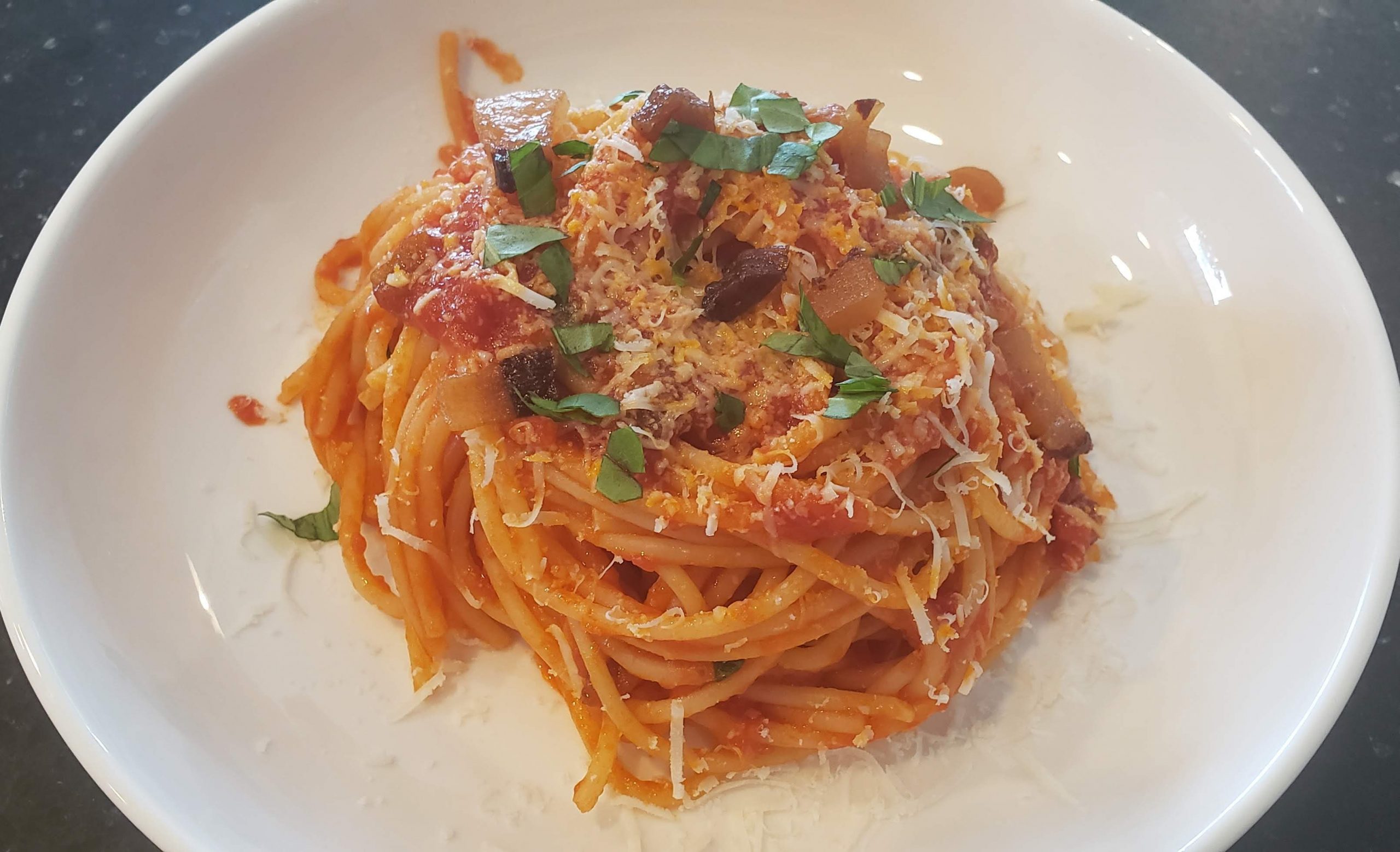 Pasta all'Amatriciana - A Taste of Travis